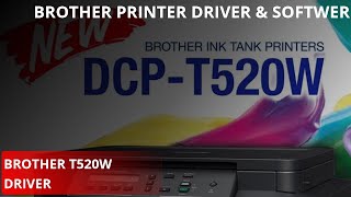 How To Install Brother Printer DCPT520W  T525W Driver amp softwer [upl. by Clerc609]