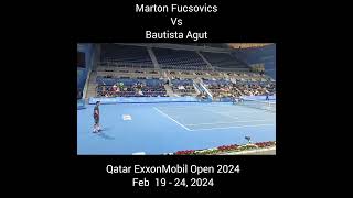 Single Match 2024  Marton Fucsovics Vs Bautista Agut lawntennis [upl. by Ahseneuq]