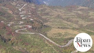 Tateyama Kurobe Alpine Route ablaze with autumn colors  The Japan News [upl. by Leahcimal]