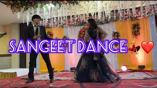 Our Sangeet Dance performance💃🤩 RajGrover005 Grovershere [upl. by Eedrahs]