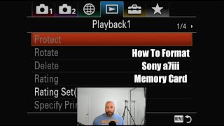 Sony a7iii  How To Format Memory Card [upl. by Cliffes823]