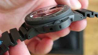 Unboxing the Panerai 616 new Carbotech Carbon Luxury Watch [upl. by Naitsirc]