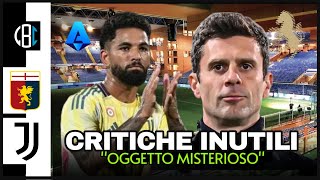 POLEMICHE SULLE SCELTE DI THIAGO MOTTA  DOUGLAS ANCORA FUORI  GENOA JUVENTUS FORMAZIONE [upl. by Rozanna]