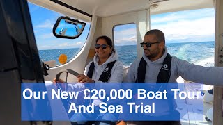 Our £20000 Boat  fishing boat Tour  Quicksilver Pilothouse  Sea Trial  UK 2021  Tech Travel Tv [upl. by Yur]