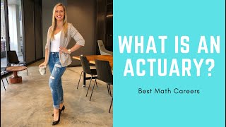 What is an Actuary  BEST MATH CAREER [upl. by Einneg]