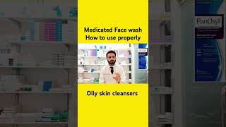 medicated Oily skin Face wash how to use properly pharmacist pharmacy panoxyl benzoylperoxide [upl. by Eelatan243]