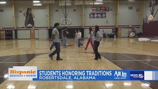 Hispanic Heritage Month wraps up with Robertsdale High School studentled cultural performance [upl. by Myranda327]