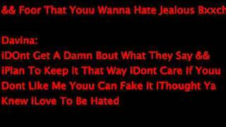 Davina  Most Hated Lyrics [upl. by Knowling]