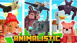 🦊ANIMALISTIC MOD MINECRAFT 1192  MOD de ANIMALES REALISTAS🌾 [upl. by Roxy]