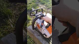 STIHL MS 201 TC professional stihl chainsaw hobby [upl. by Aloke134]