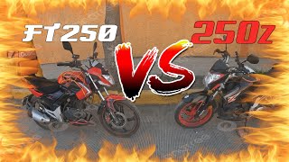 250z vs ft250  Versus de Motos  zankumotovlogs [upl. by Zerdna]