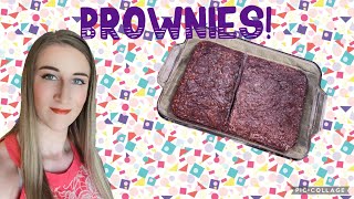 Betty Crocker Milk Chocolate Brownies  Baking with Lily 2 [upl. by Trask]