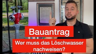 Wer muss Löschwasser nachweisen [upl. by Amerd]