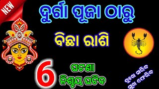 ବିଛା ରାଶି ଦୁର୍ଗ ପୂଜା ପରେBicha Rasi October 2024Scorpion October 2024 Rasifala [upl. by Yerahcaz]