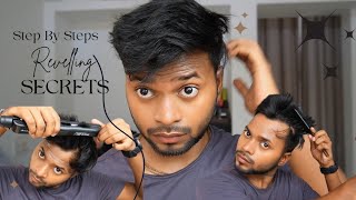 Step By Step Mens Hairstyle  Style Perfect Beard and Hair Without Grooming [upl. by Elorac]