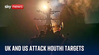 Middle East crisis UK and US hit Houthi targets in Yemen [upl. by Baumbaugh]