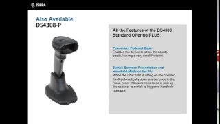 Zebra Technologies DS4308 Barcode Scanners [upl. by Nerak33]