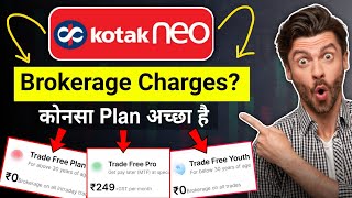 Kotak Neo Brokerage Charges 2024  Kotak Neo Trade Free Youth Plan Details [upl. by Light]