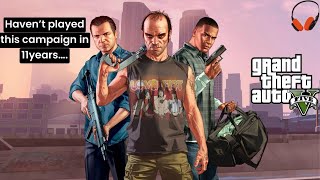 REPLAYING GTA 5 CAMPAIGNSTAY LONGER THAN 5 MIN IMPOSSIBLE ITS BEEN 11 YEARS gta gaming [upl. by Canice947]