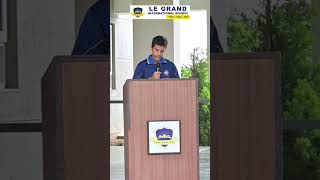 Hindi Diwas Reyansh Kathait Grade VIII  Le Grand International School Dehradun lgisdehradun [upl. by Ydoj]