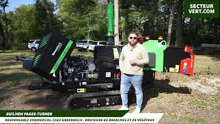 GREENMECH FRANCE  GUILHEM PAGESTURNER BROYEUR DE BRANCHES ET VEGETAUX EVO 205DT A SALONVERT 2024 [upl. by Norty]