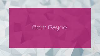 Beth Payne  appearance [upl. by Leihcar]