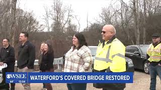 Waterfords Covered Bridge Restored [upl. by Aceber63]