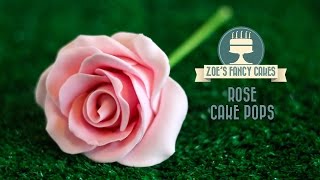 Rose cake pops how to make flower cake pops roses cake pop tutorial [upl. by Trebla]