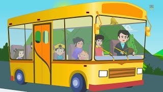 WHEELS ON THE BUS NURSERY RHYMES FOR CHILDREN  KIDS SONGS [upl. by Aniahs]