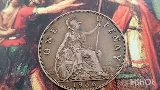 UK👉£1800000👈One Penny Rare 1936 George V Coin Worth Money  Do you have one [upl. by Lalla579]