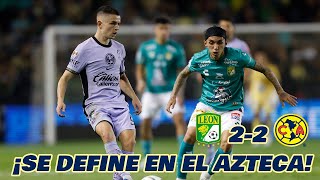 LEÓN HACE SUFRIR AL AMÉRICA EN LIGA MX CUARTOS DE FINAL IDA APERTURA 2023  EN ZONA FUT [upl. by Krisha]