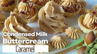 Caramel Condensed Milk Buttercream Frosting Only 2 Ingredients Pipes Perfectly [upl. by Eiraminot742]