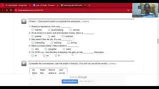 Interchange Intro TEST 1 UNITS 1 TO 8 [upl. by Dunn325]