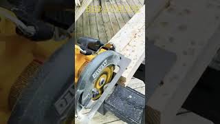 Dewalt Flexvolt DCS578 60 Volt Max 714 Circular Saw Full Depth Cut [upl. by Sadella]