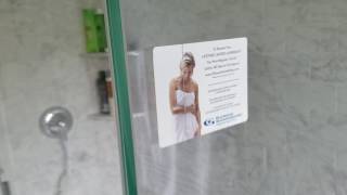 Frameless Glass Shower Installation with ShowerGuard showerguard showerdoor frameless [upl. by Dareece650]