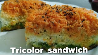 Tricolor Sandwich  Independence Day Special  healthy recipes simply cookingsimplycooking [upl. by Ardnoel]