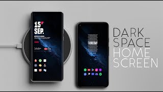 Nova Launcher  Smart Launcher 6  Dark Space setup [upl. by Rydder46]