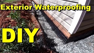 Exterior Waterproofing Complete How To for Do It Yourself Homeowners by Apple Drains [upl. by Yolande]