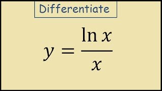 How to differentiate ln xx [upl. by Hnahk937]