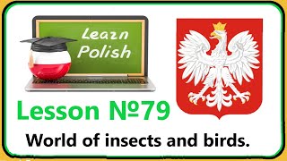 Lesson №79 World of insects and birds Polish for beginners Easy course Top 50 words [upl. by Kohcztiy]