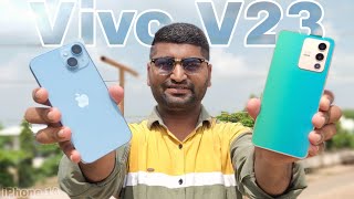 Vivo V23 Vs iPhone 14 Camera Test amp Comparison  Which is The Best [upl. by Ayihsa990]