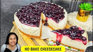 NO BAKE BLUEBERRY CHEESECAKE [upl. by Wallinga559]