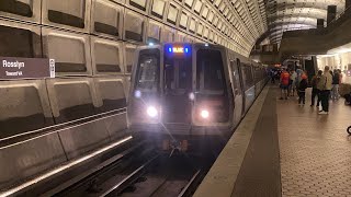 WMATA Metrorail 2006 Alstom 6000 series Railcars 6160 on the Blue Line 🔵 [upl. by Siraj]