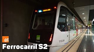 S2  Ferrocarrils de la Generalitat  Ruta Completa [upl. by Yrem845]