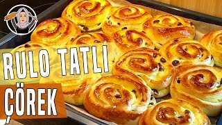 Üzümlü Pudingli Rulo Tatlı Çörek Tarifi  Hatice Mazı ile Yemek Tarifleri [upl. by Drhacir]