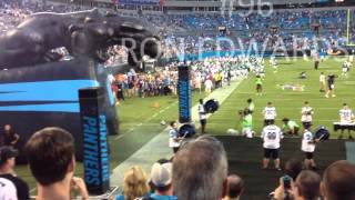 PreSeason Week 2 Carolina Panthers player introduction 81712 [upl. by Ahsiniuq]