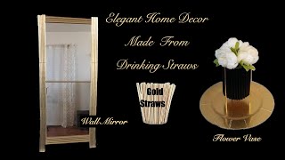 Elegant Home Decors Made With Straws [upl. by Anahsahs]