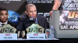 Georges StPierre On Facing Jake Shields at UFC 129  MMA Weekly News [upl. by Mercer]