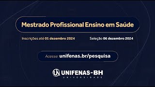 Mestrado Profissional Ensino em Saúde UNIFENASBH [upl. by Nel]