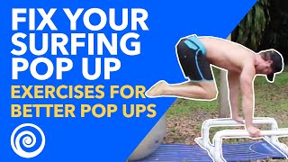 How to Pop Up Surfing  Exercises for Better Pop Ups [upl. by O'Malley]